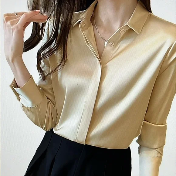 RACHEL ZOE BRAND NEW,NO TAGS JUST ATTACHED EXTRA BUTTON  LONG SLEEVE BlOUSE SZ.M - Picture 2 of 16